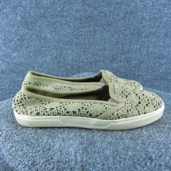 MIA girl Slip On Women Loafer Shoes Size‎ 7 Medium Beige Fabric Slip On - Picture 4 of 9